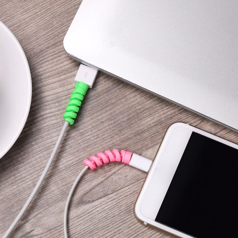 Tutti gli attrezzi: Halter 10xSilikon Spirale Flexibler Kabel Bruch Knick schutz – Nuovo (secondo la descrizione) da Kirchdorf AG venduto da csnmclub