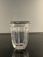 Vase Glas dickwandig farblos Facetten Boda Schweden 40er