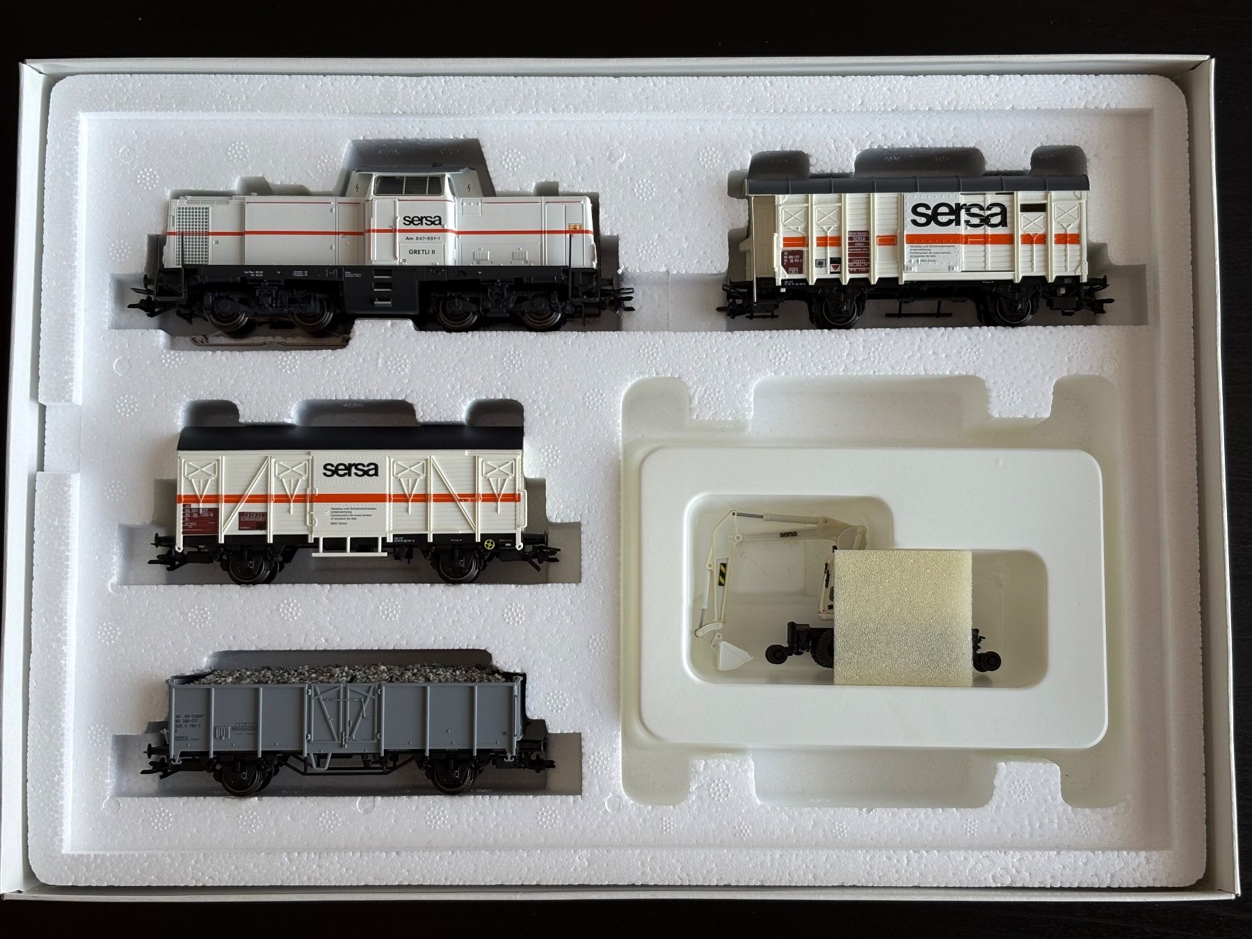 Märklin Modellini di ferrovie: Märklin 28462 Sersa Bauzug – Usato da Locarno venduto da fox_zb9y