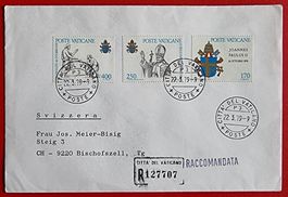 VATIKAN 1. AUSGABE PONTIFIKAT PAPST JP BISCHOFSZELL 1979 FDC
