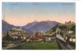 Bellinzona (TI) Castello Uri und Schwyz - SBB-Tunnel - 1914