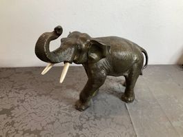 Magnifique sculpture Bronze éléphant 50 cm