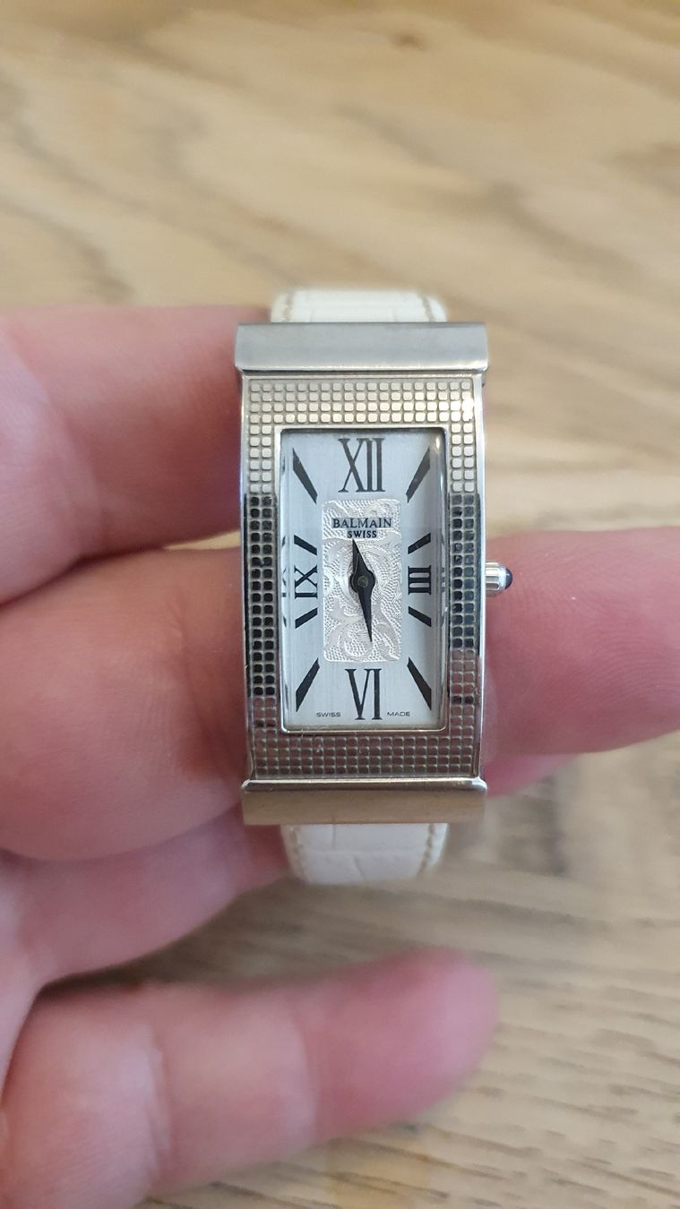 Balmain Orologi: Montre Balmain rectangulaire argentée état d'usage – Usato da Avenches venduto da pat_rd7t 2