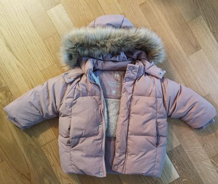 Zara Winterjacke Mädchen Daunen/Federn Grösse 92 Zara