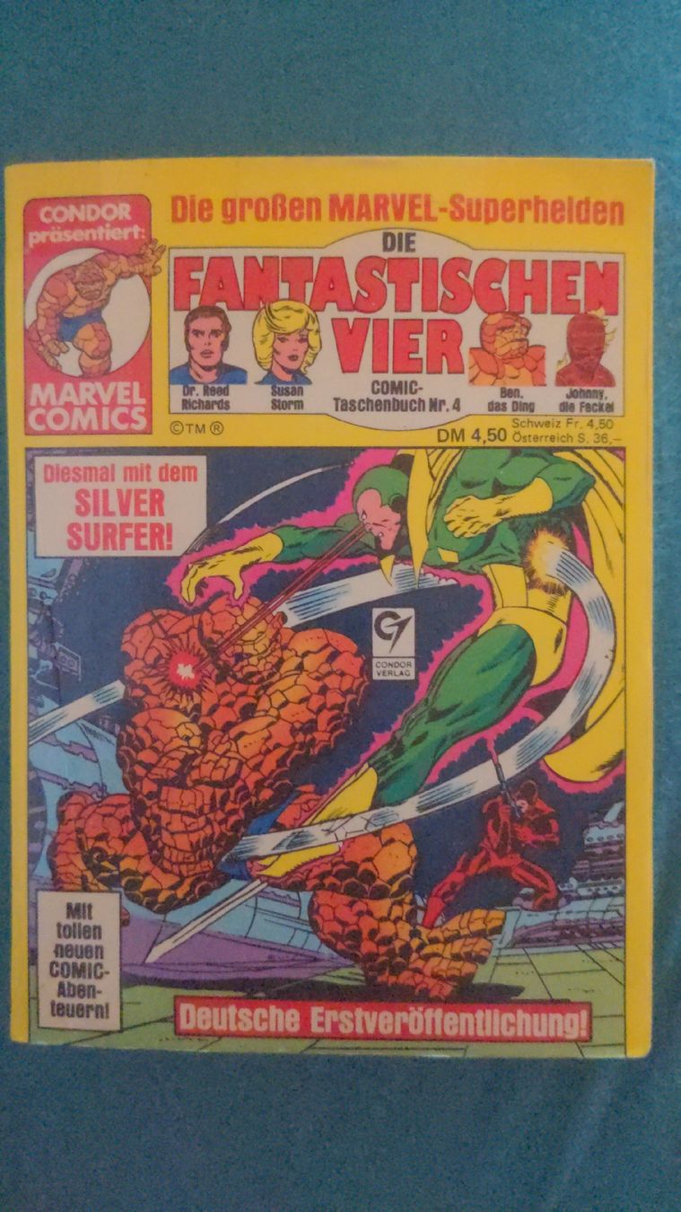 Fumetti: Die Fantastischen Vier Comic Taschenbuch Nr. 4 Marvel Condor – Usato da Niederscherli venduto da Mon_Art