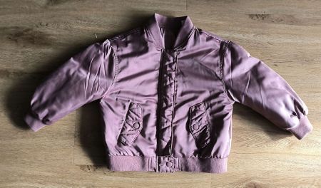 Trendige Übergangsjacke in Altrosa, Grösse 104, Top Zustand