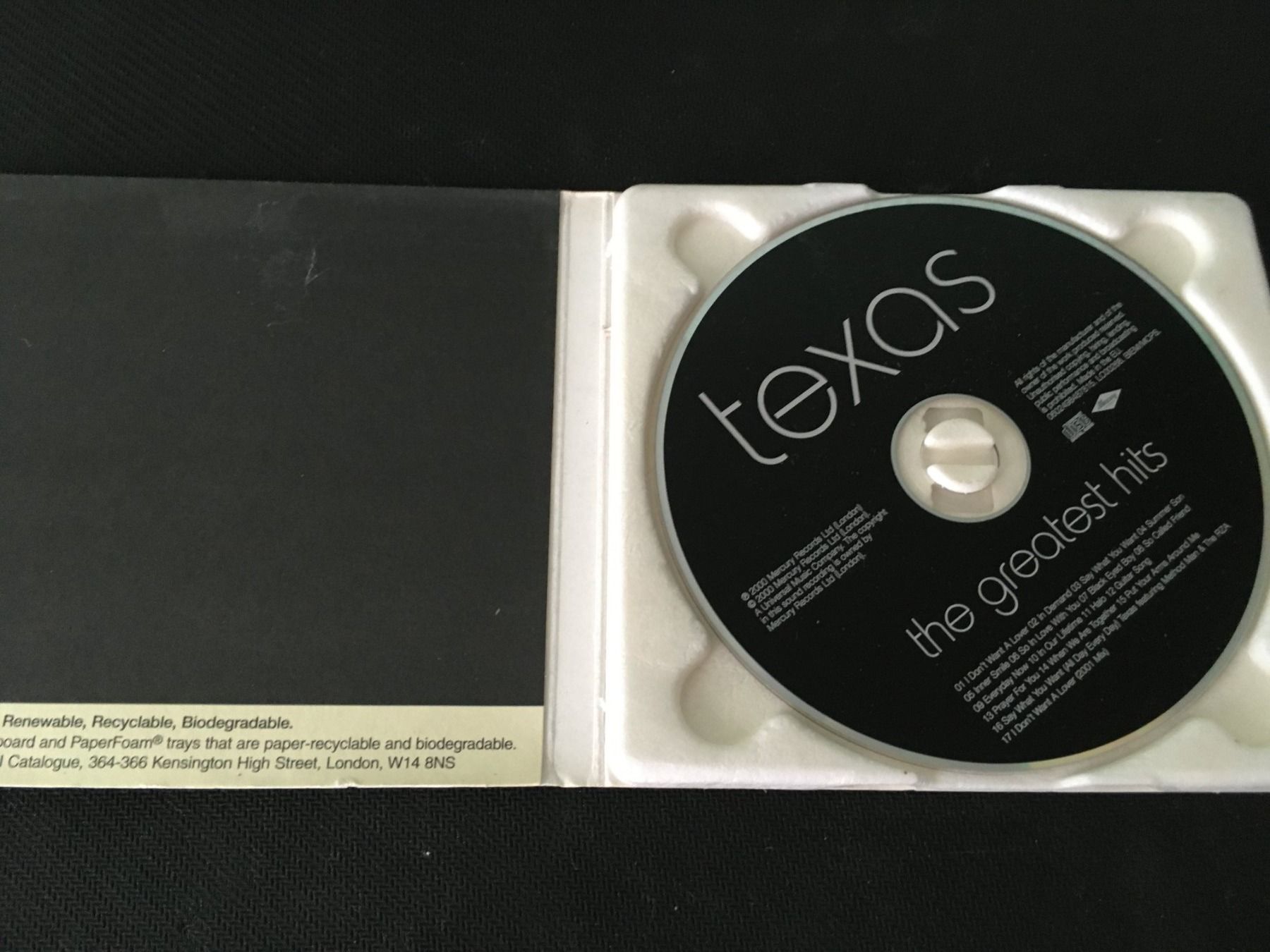 CD: Texas - The greatest Hits -CD- Digipack – Usato da St.Gallen venduto da MedienJoe 1