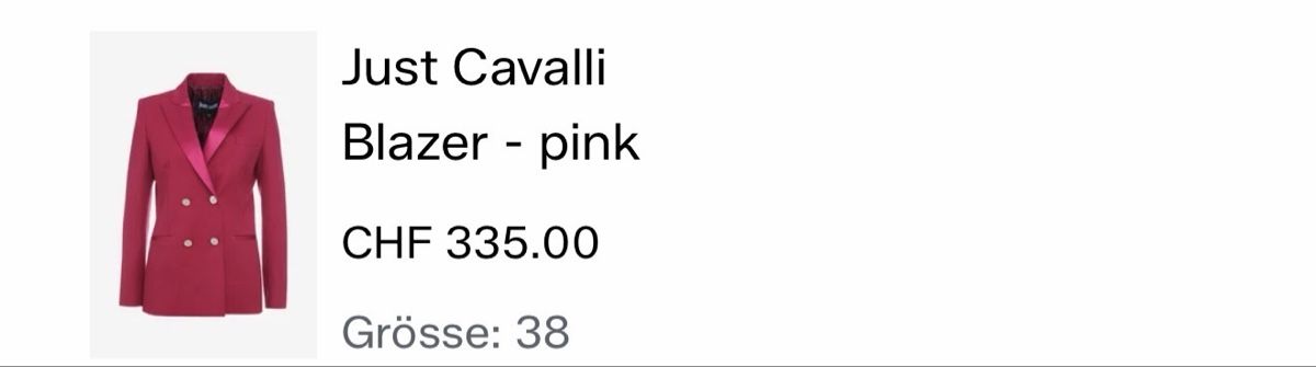Roberto Cavalli Giacche: Just Cavalli Blazer Gr. 38 – Nuovo (secondo la descrizione) da Bern venduto da Amylee1999 2