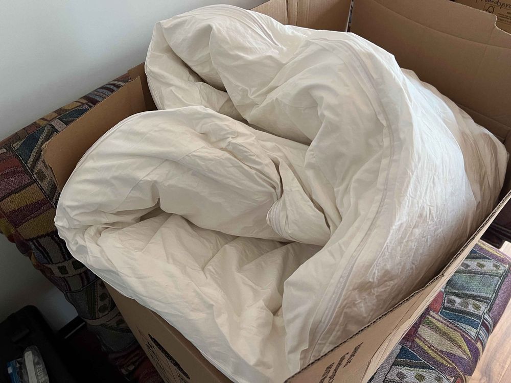 Topper mit Entenfedern- und Daunenfüllung, 1,8x2m | Kaufen auf Ricardo