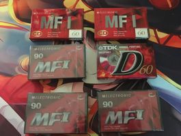 Melectronic MFI & TDK D Kassetten, 6 Stk, Neu, Original