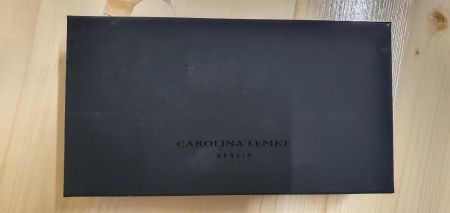 Carolina Lemke original leder Pochete im Schwarz.