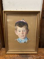 Portrait ancien d'un garçon, signé Châtillon - à saisir!