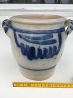 Antiker Schmalztopf/Steinguttopf glasiert