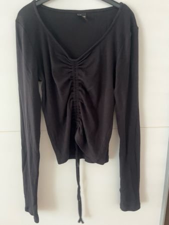 Zebra Langarm Top Schwarz Gr. M – Top Zustand
