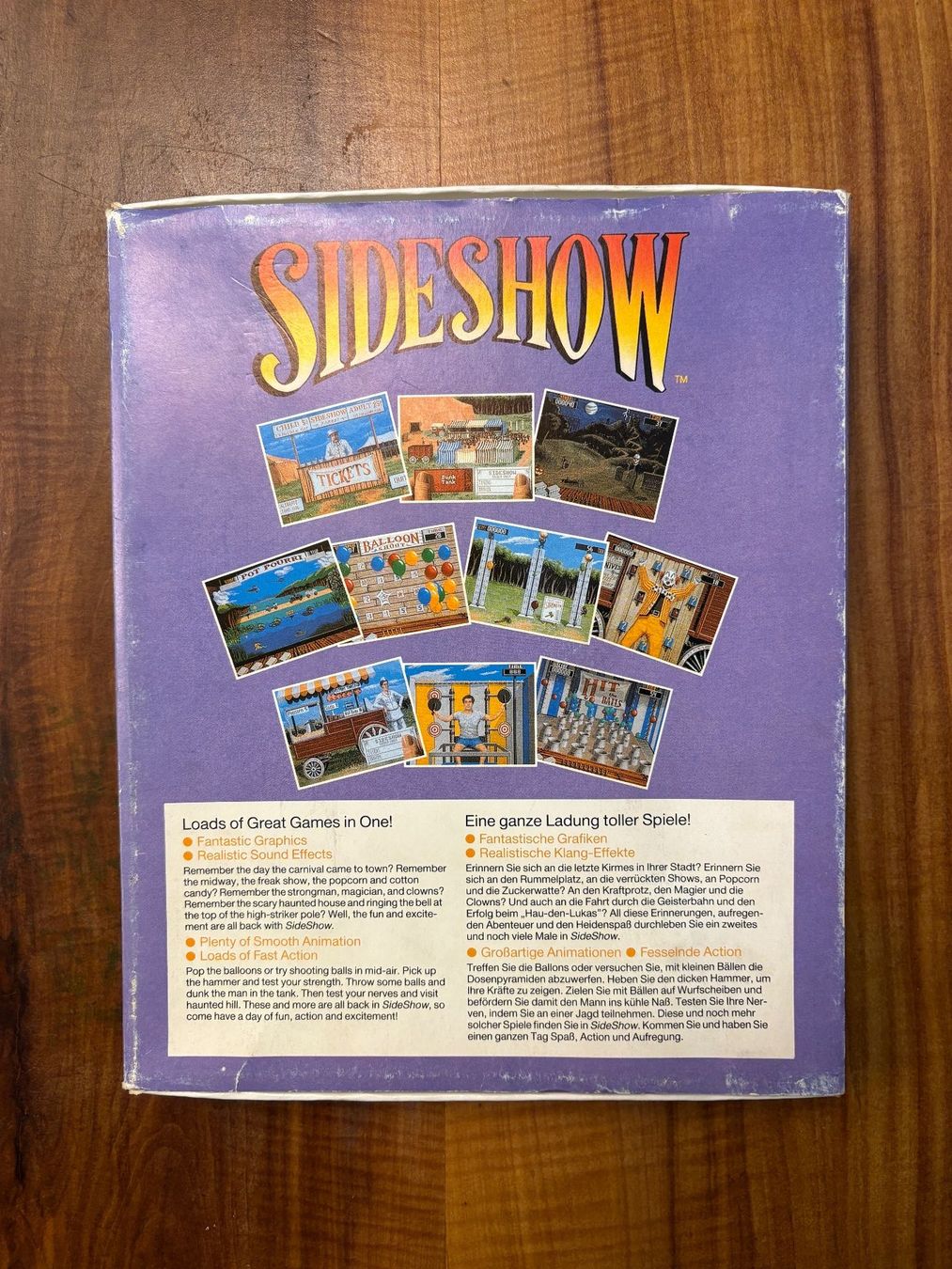 Spiele: Amiga Spiel: Sideshow – Gebraucht aus Niederhasli von Manuf0 1