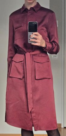 OTHER STORIES KLEID, BURGUNDERROT, 36, GUTER ZUSTAND