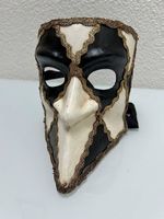 Venezianische Zanni-Maske, Vintage, ungetragen