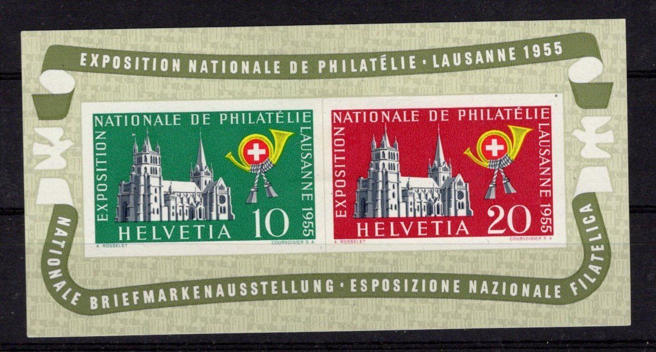 Tutti i francobolli: R1708  /  Bloc LAUSANNE 1955 – Usato da Ste-Croix venduto da MONT-TAGNAC