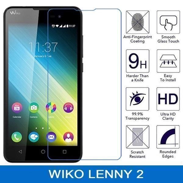 Lackretusche & Schutzfolien: 9H Panzerglas Folie WIKO Lenny 2 – Neu und originalverpackt aus Zürich von shop-247