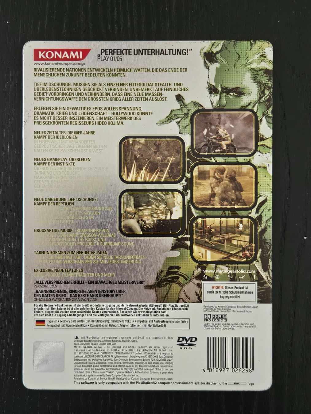 Sony Giochi: Metal Gear Solid 3 Snake Eater (PS2) – Usato da Zürich venduto da sodamnme 2