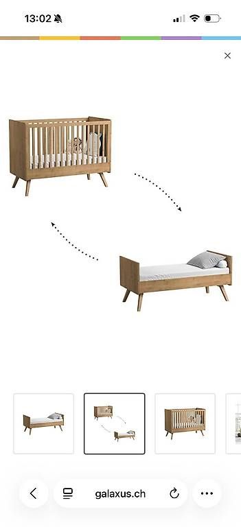 Letti: Kinderbett Vox Vintage Eiche (mitwachsend) – Usato da Luzern venduto da lan_ll8r 2