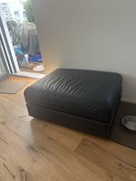 Schlafsofa schwarz Kunstleder guter Zustand