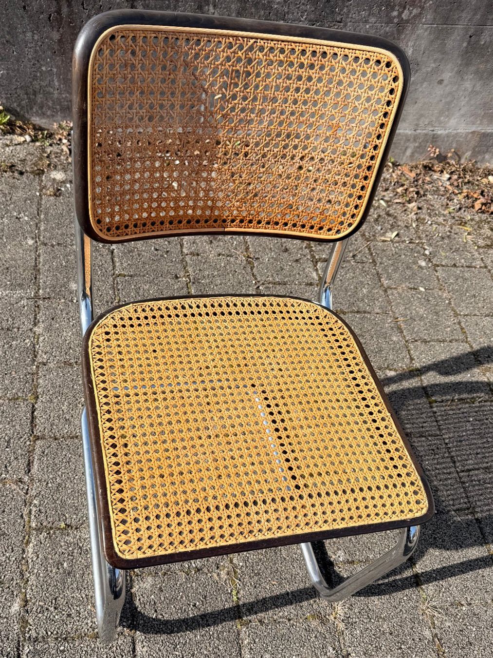 Thonet Sedie: Thonet S32 V Chrom Buche " , Korbgeflecht – Usato da Gattikon venduto da retome
