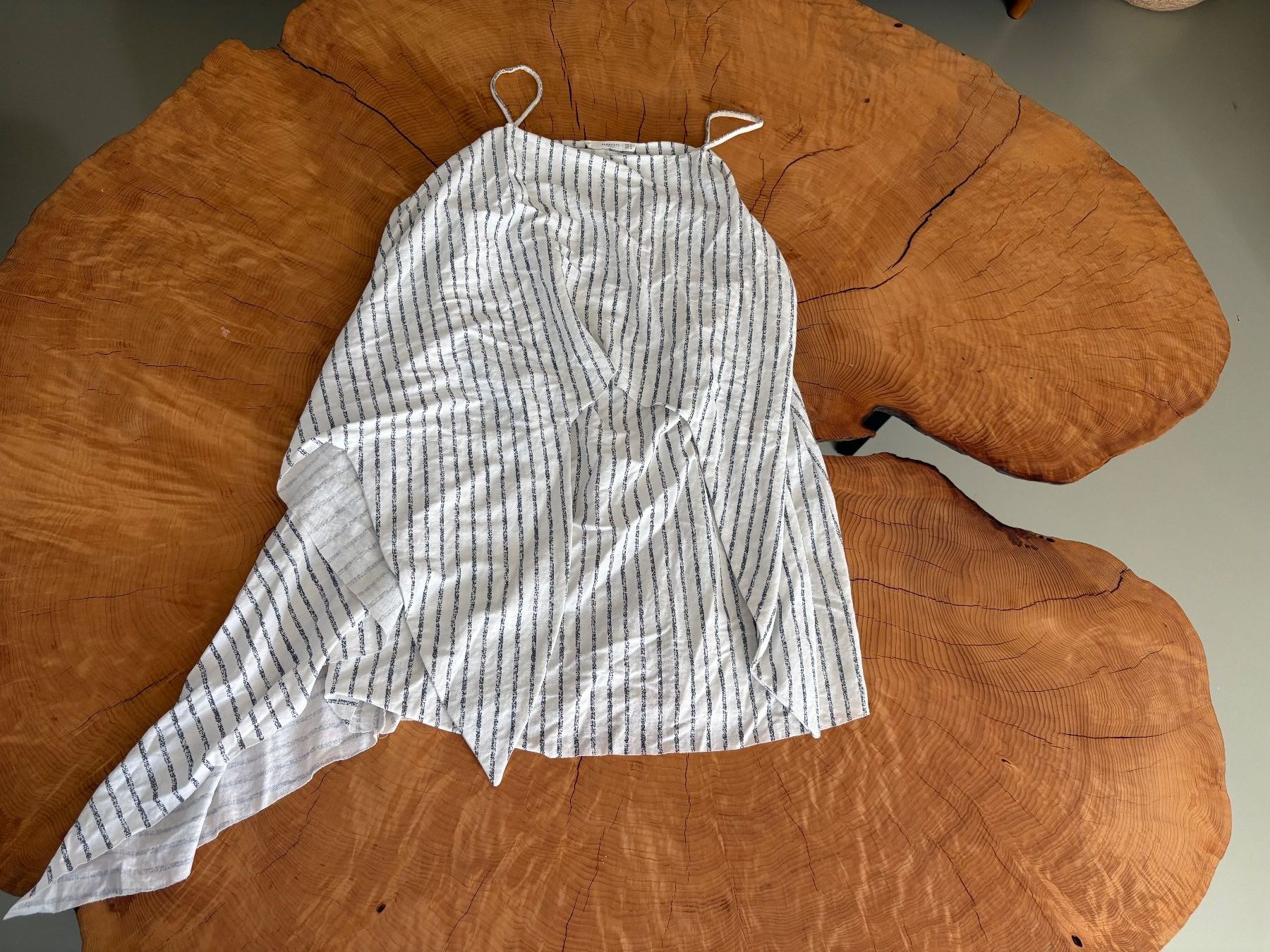 Mango Vestiti: Robe Mango coton M rayée blanc bleu | Kleid Mango M – Usato da Zürich venduto da AnnaSa 4
