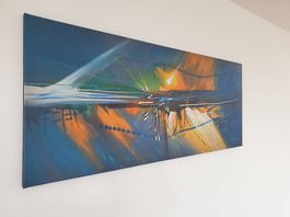 Original Ölbild von Jose Maria Parrado 60 x 140 cm
