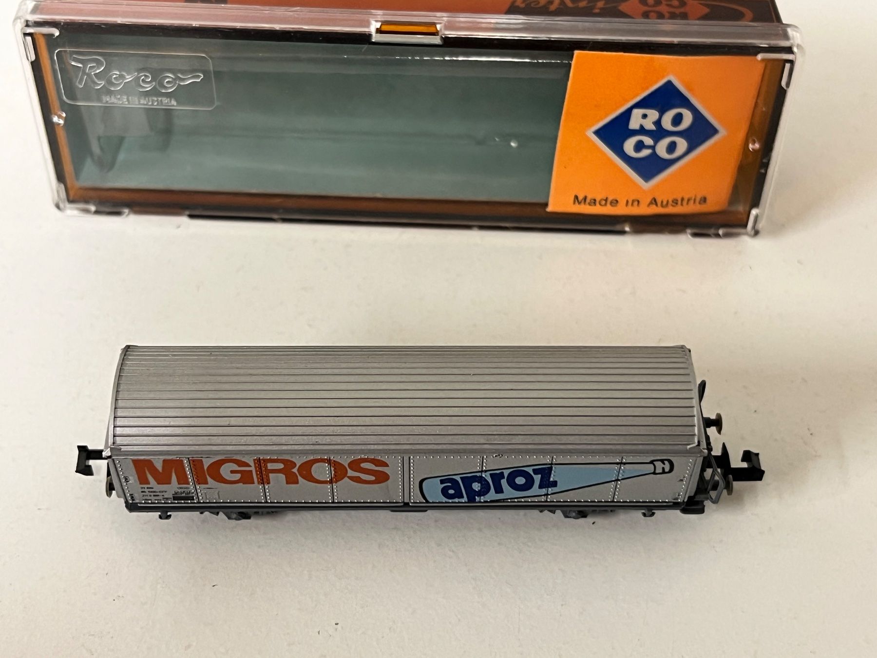 Roco Modellini di ferrovie: Spur N Roco MIGROS APROZ SBB – Usato da Geroldswil venduto da TopTrain54 4