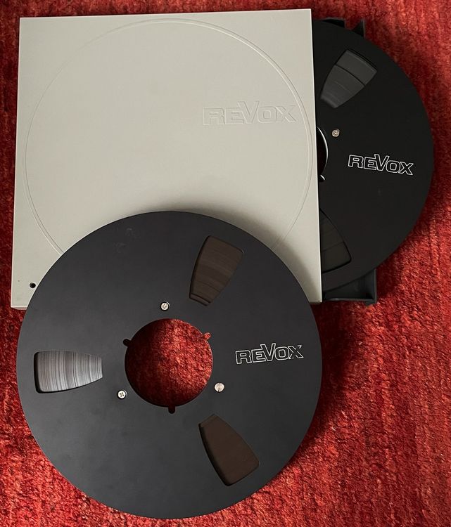 Septpenta Aufbewahrungsbox Für 10 Zoll Tonbandspulen - Graue Schutzbox Für Leerbandspulen