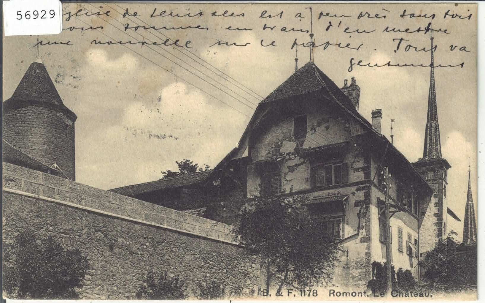Cartoline postali: Romont - Le Chateau – Usato da Ettingen venduto da Kartenplanet