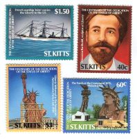 Briefmarken "Freiheitsstatue". St. Kitts.