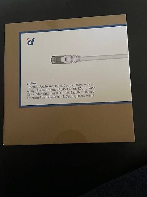 Digitec Kabel: Netzwerkkabel "Ethernet Patchkabel RJ45". 50cm – Neu und originalverpackt aus St.Gallen von NOVEMBER01