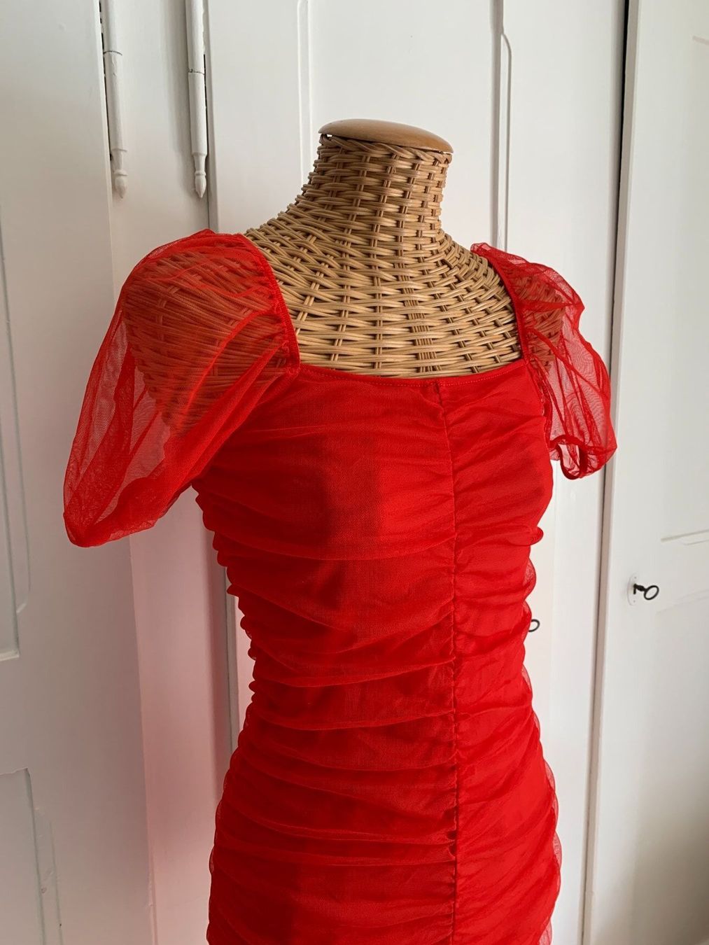 Kleider: Chiffon Cocktailkleid rot - XS – Gebraucht aus Zürich von Diazaio 1