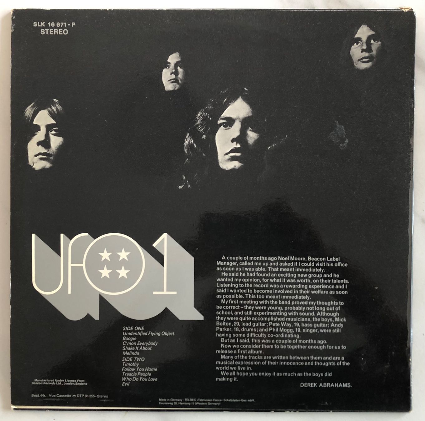 Vinyles: U.F.O. - UFO1 – D'occasion à Poliez-Pittet par Newtown-Records 1