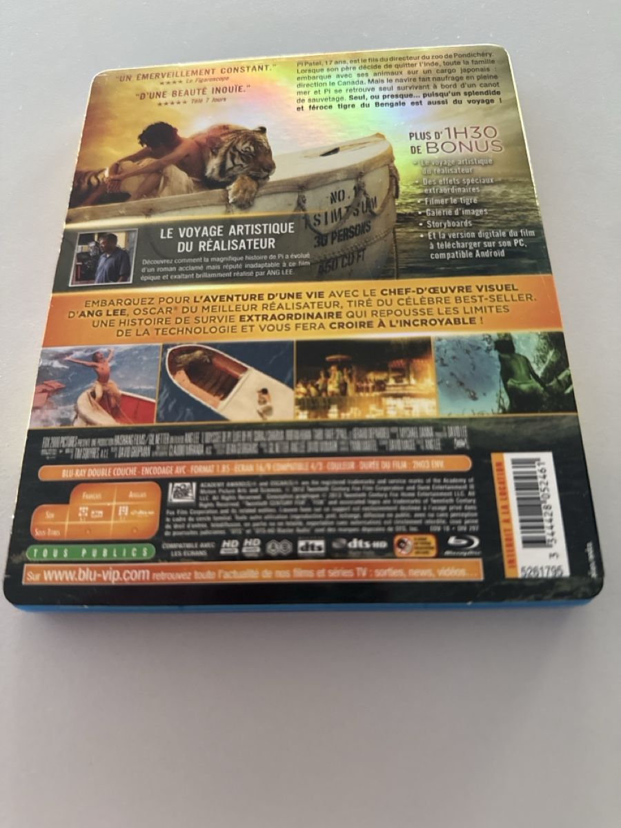 Tutti i DVDs: Life of Pi Blu-ray excellent condition – Nuovo (secondo la descrizione) da Zürich venduto da nad_s27g 1