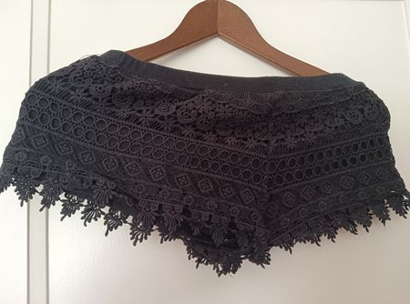 Schwarze Spitzen Shorts - perfekt für den Sommer!