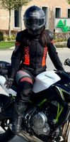FLM Croft Air Damen Leder/-Textilkombi grau/rot