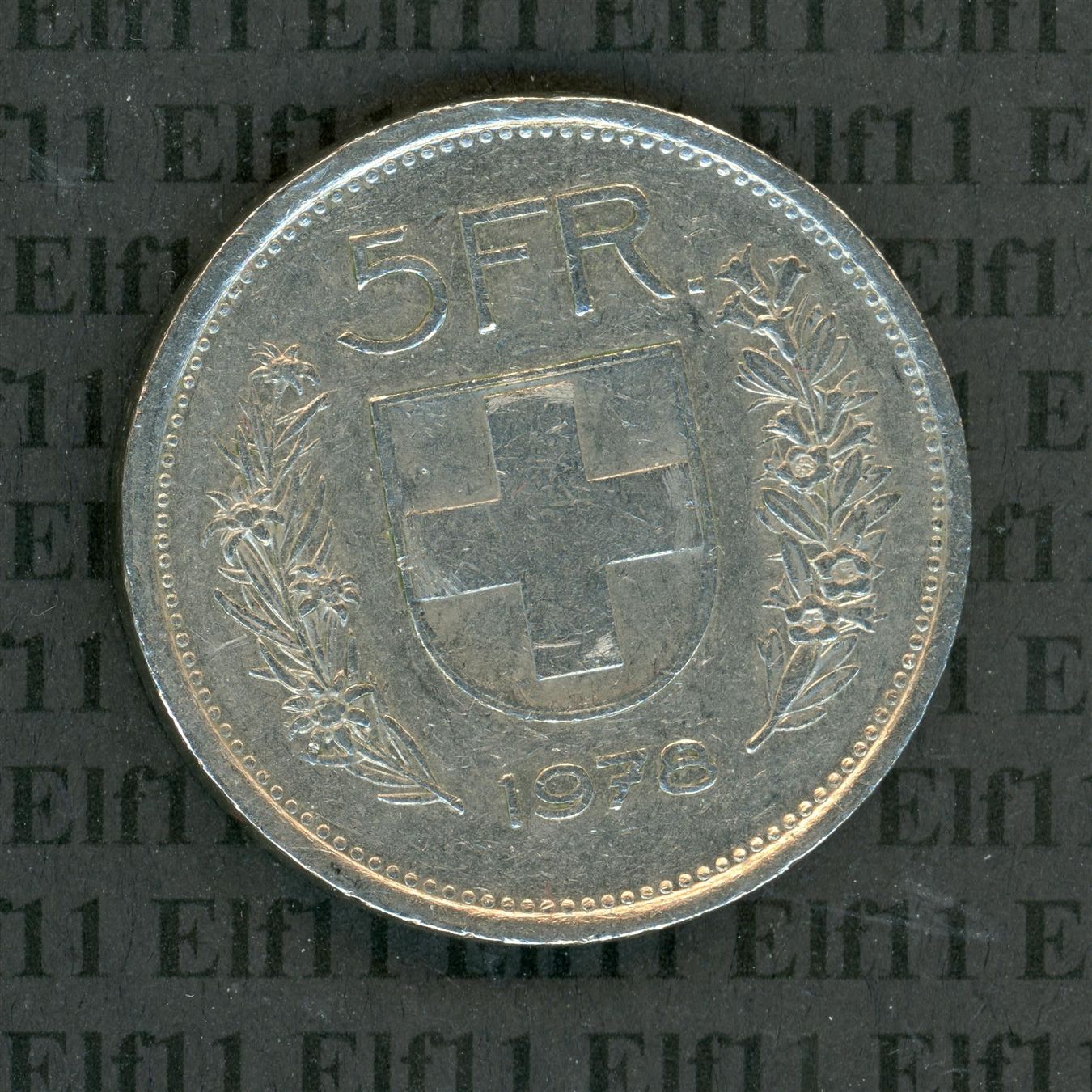 Tutti le monete: CHF___5.00 1978 -vz 5 Franken – Usato da Widnau venduto da Elf11