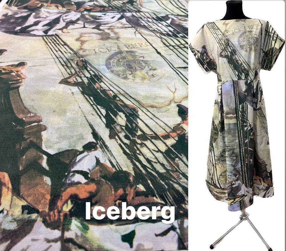 Tessuti: Designer Baumwolle Panel ICEBERG 2.6x1x50 Sailing multicolor – Nuovo (secondo la descrizione) da Lufingen venduto da Voyager7