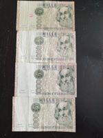 Italienische Lire, 1000, 4 Stk.