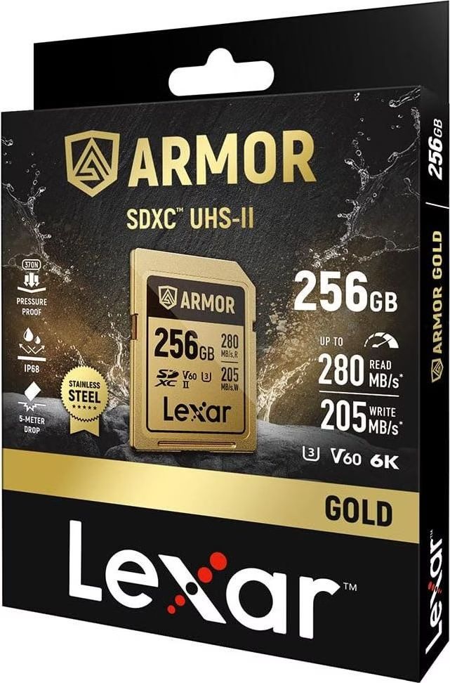 Lexar Cartes mémoire: Lexar SDXC UHS-II 256GB V60 Armor  – Neuf avec emballage d'origine à Villigen par Smashbam