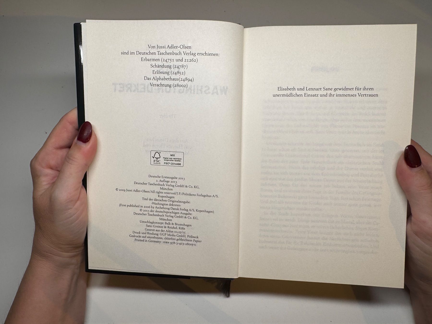 Libri: ROMAN: Adler Olsen, Das Washington Dekret – Usato da Grosswangen venduto da Deutsche_Romane 3