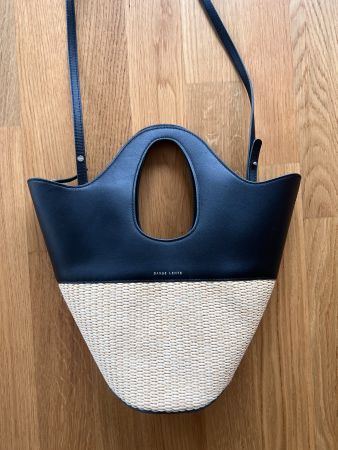 Danse Lente Leder & Bast Tote Tasche
