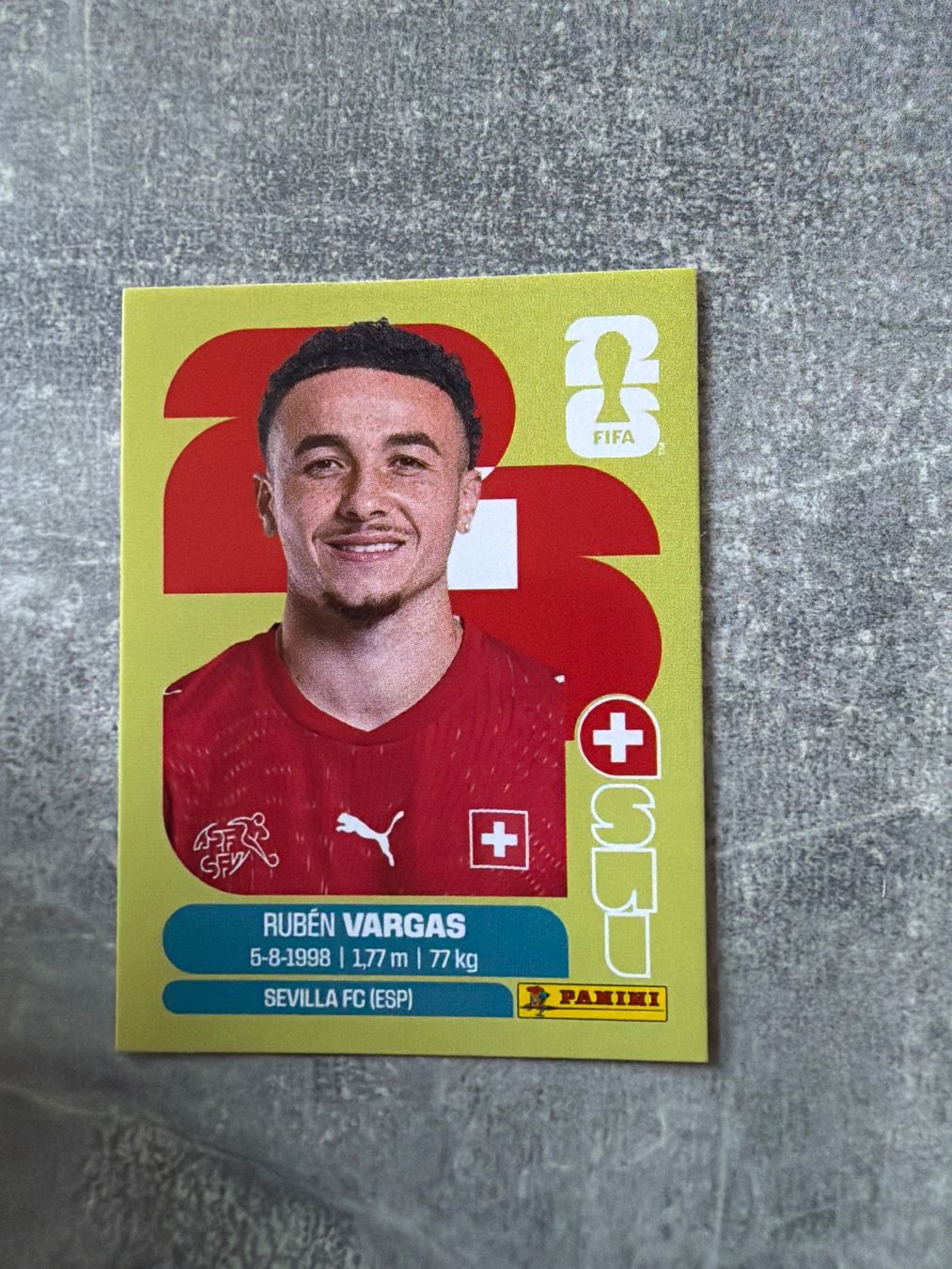 Panini Sammelbilder & Trading cards: Panini SUI18  Ruben Vargas – Gebraucht aus Pfeffingen von Fantasy1971