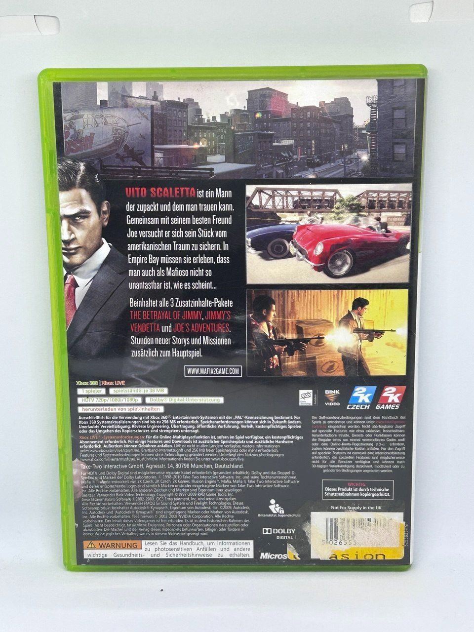 Microsoft Jeux: Mafia 2 per Xbox 360 – D'occasion à Giubiasco par LorisVale 1