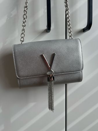VALENTINO Silberne Handtasche - für Hochzeiten / Silvester