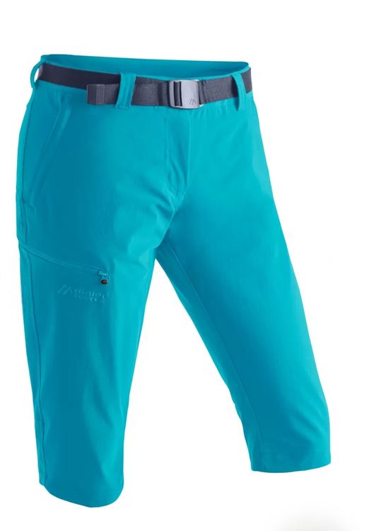 Maier Sports dames Inara slim zip wandelbroek, afritsbare outdoorbroek, trekkingbroek met afneembare broekspijpen, slim fit
