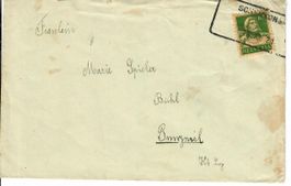 Brief - Aushilfsstempel Schenkon 1921